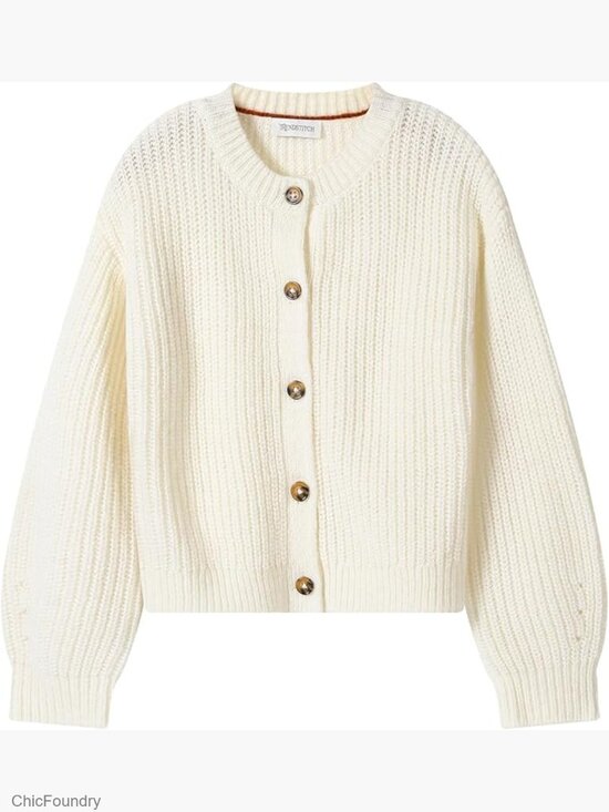 Other - Girls Knit Cardigan Button Front Relaxed Fit Sweater Uniform Outwear